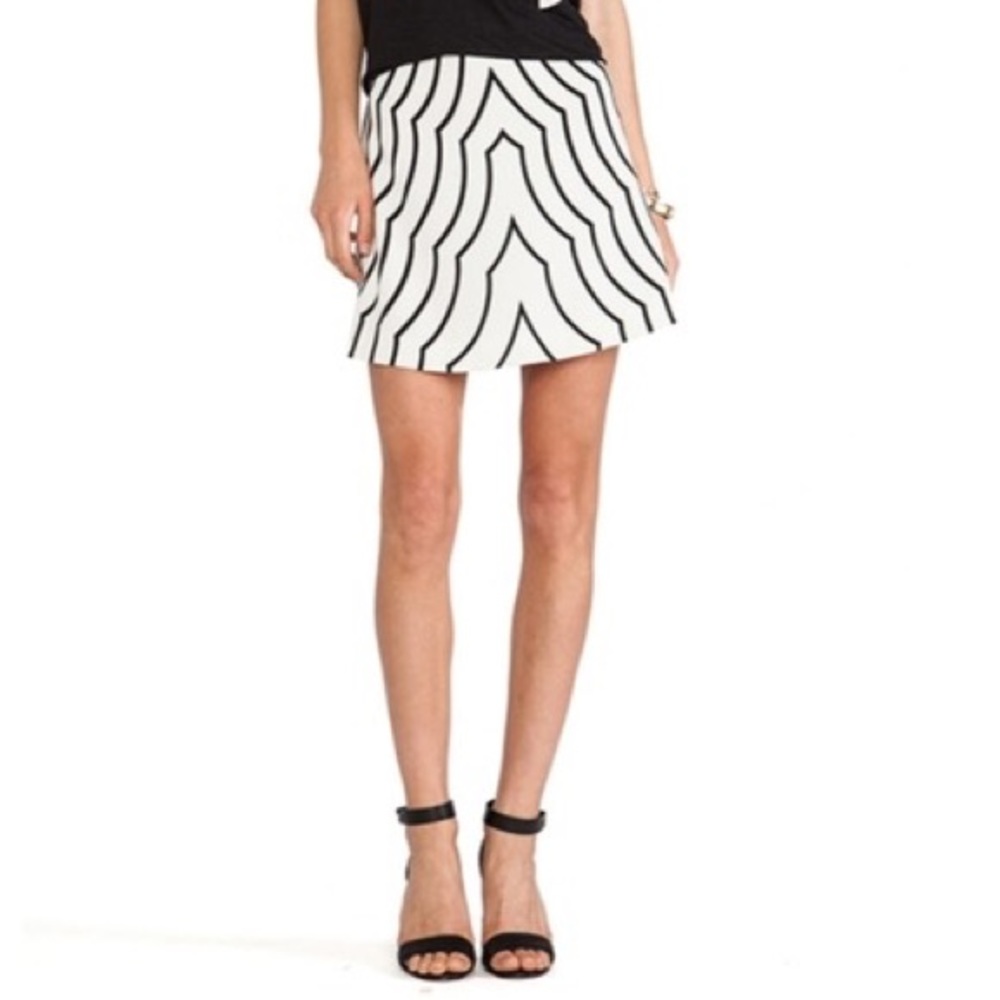 MARC JACOBS NWT Radio Wave Black & White Skirt
